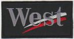 West stoffen opstrijk patch embleem, Verzamelen, Merken en Reclamevoorwerpen, Ophalen of Verzenden, Nieuw, Overige typen