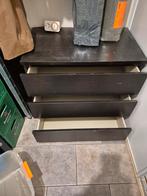 Malm ladekast - donkerbruin/zwart, Overige materialen, Gebruikt, 25 tot 50 cm, 50 tot 100 cm