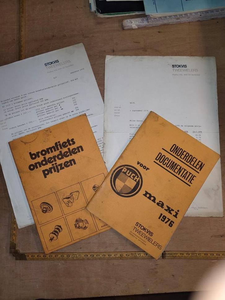 Diverse Puch Maxi Onderdelen Documentatie 1978, Fietsen en Brommers, Handleidingen en Instructieboekjes, Gebruikt, Ophalen of Verzenden