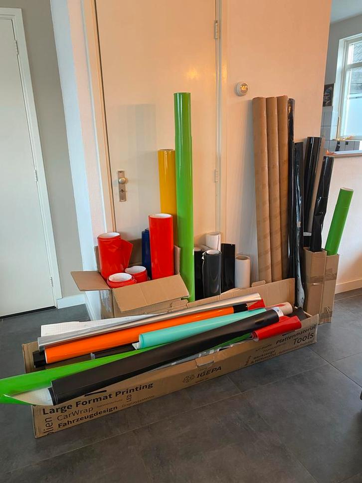 Carwrap folie en snijfolie, Hobby en Vrije tijd, Stickers en Plaatjes, Ophalen
