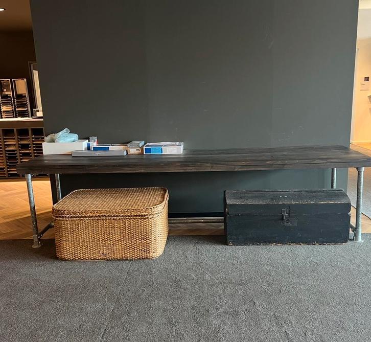 Prachtige houten tafel, Huis en Inrichting, Tafels | Eettafels, Zo goed als nieuw, 50 tot 100 cm, 200 cm of meer, Rechthoekig