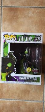 Disney villains maleficent dragon glow exclusive funko pop, Ophalen of Verzenden, Nieuw