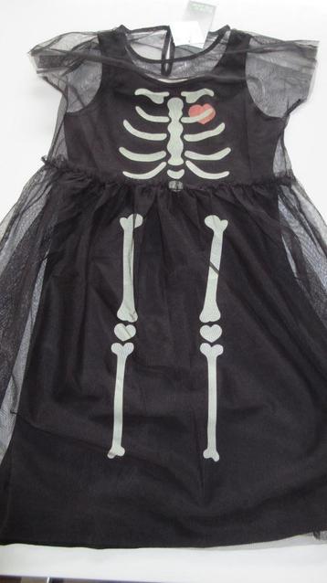 Halloween glow in the dark jurkje maat 98 en 116  beschikbaar voor biedingen