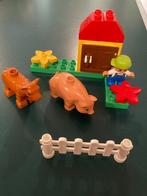 Lego duplo boerderij set jongen met kalfje en varken huisje!, Complete set, Duplo, Ophalen of Verzenden, Zo goed als nieuw