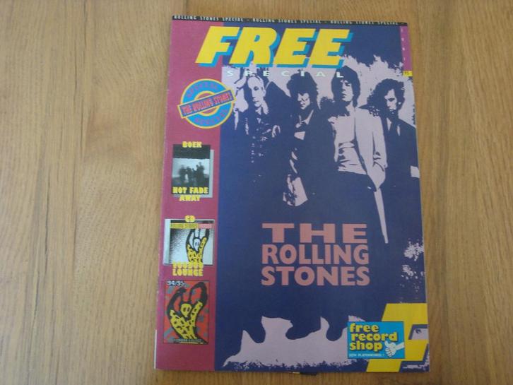 Rolling Stones special Free record shop 1995, Verzamelen, Muziek, Artiesten en Beroemdheden, Zo goed als nieuw, Boek, Tijdschrift of Artikel