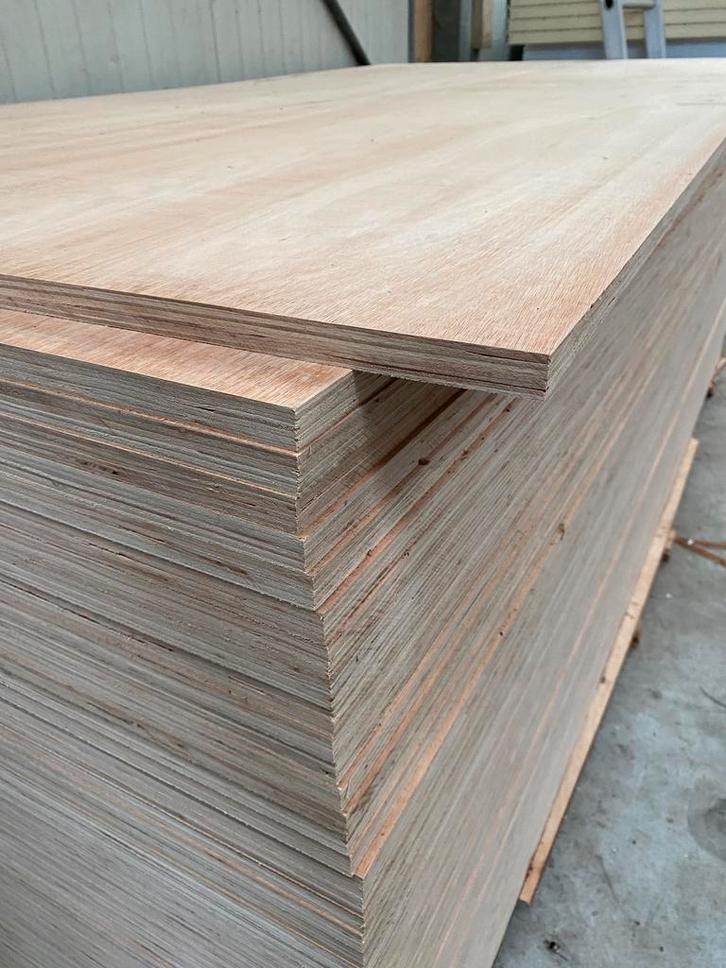 Mix hardhout multiplex platen 18mm, 1220x2440mm, Doe-het-zelf en Verbouw, Platen en Panelen, Nieuw, Multiplex, Minder dan 20 mm