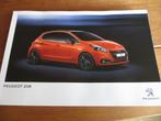 Instructieboek Peugeot 208 benzine, 208 HDI 2015 + navigatie, Auto diversen, Ophalen of Verzenden