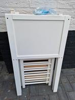 Witte ledikant, Kinderen en Baby's, Kinderkamer | Bedden, Ophalen, Zo goed als nieuw, Minder dan 140 cm, Minder dan 70 cm