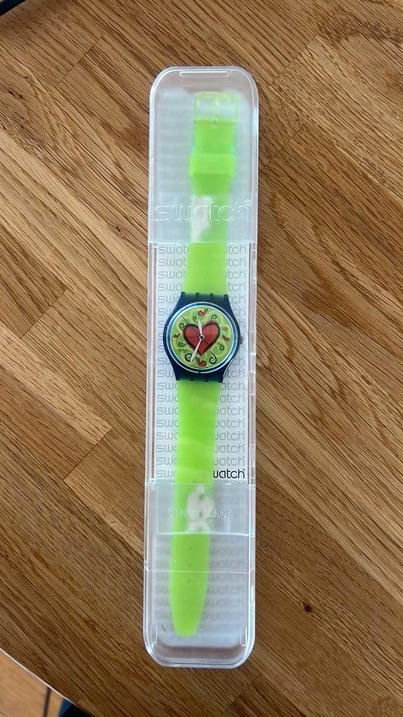 Vintage Swatch horloge Love Bite 1997, Sieraden, Tassen en Uiterlijk, Horloges | Dames, Zo goed als nieuw, Swatch, Ophalen of Verzenden