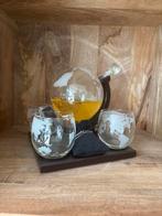 Wereldbol Decanteerset met Glazen, Ophalen, Zo goed als nieuw, Overige typen
