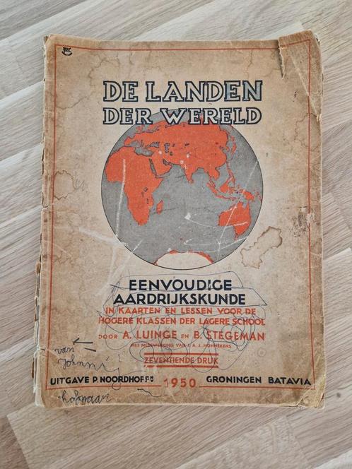 Antiek boek - De Landen der Wereld, Antiek en Kunst, Antiek | Boeken en Bijbels, Ophalen of Verzenden