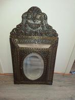 Vintage borstelkast met spiegels, Antiek en Kunst, Ophalen, Ovaal, Minder dan 50 cm, Minder dan 100 cm