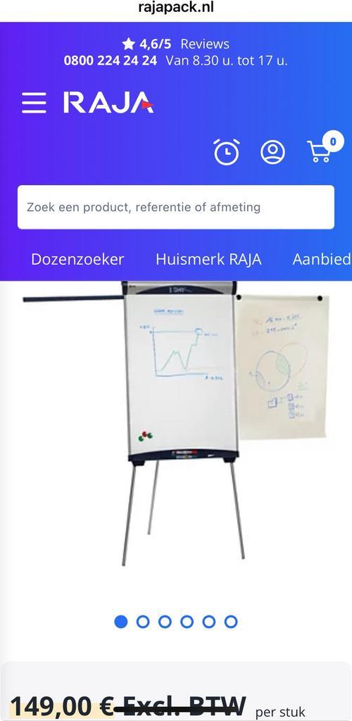 Flip-over met uitschuifbare armen Nobo Shark, Diversen, Schoolborden, Zo goed als nieuw, Whiteboard, Ophalen of Verzenden