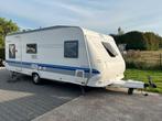 Hobby de Luxe Easy 560 KMFE - 2003 met voortent, Caravans en Kamperen, Caravans, Standaardzit, Hobby, Schokbreker, Particulier