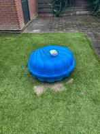 Blauwe zandbak in de vorm van een schelp+ zwembadje, Ophalen, Gebruikt