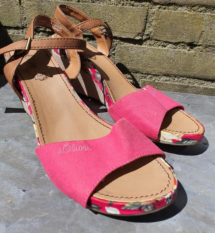 S.Oliver Sleehakken Maat 39 - Roze/Koraal - Veelgebruikt, Kleding | Dames, Schoenen, Gedragen, Schoenen met hoge hakken, Zwart