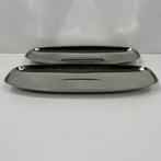 2x Alfra Alessi mandjes - 18/10 stainless steel -rechthoekig, Overige materialen, Gebruikt, Schaal, Ophalen of Verzenden