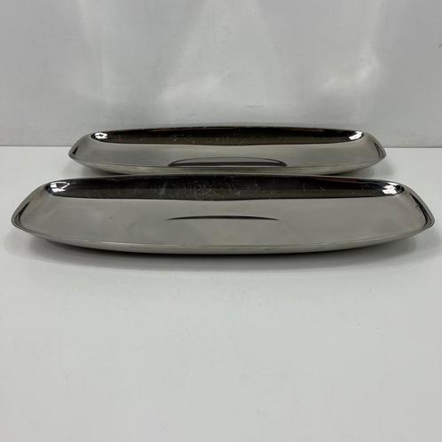 2x Alfra Alessi mandjes - 18/10 stainless steel -rechthoekig, Huis en Inrichting, Woonaccessoires | Schalen en Manden, Gebruikt