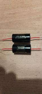 2 Mundorf MCap Supreme Silver/Gold/Oil Caps 0,22uF-1000V, Ophalen of Verzenden, Zo goed als nieuw, Front, Rear of Stereo speakers