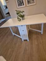 Norden Klaptafel met laden - Wit - Zeer Goede Staat, Huis en Inrichting, Tafels | Eettafels, Ophalen, Zo goed als nieuw
