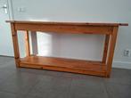 Sidetable van blank hout, Ophalen, Gebruikt, 100 tot 150 cm, Landelijk