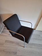 Donkergrijze/zwarte Ikea stoel, Huis en Inrichting, Fauteuils, Ophalen, Gebruikt, 75 tot 100 cm, 50 tot 75 cm