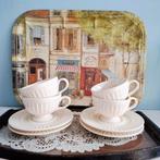 Prince of Wales, 4 (thee) kop en schotels, Keramiek, Ophalen of Verzenden, Zo goed als nieuw, Effen