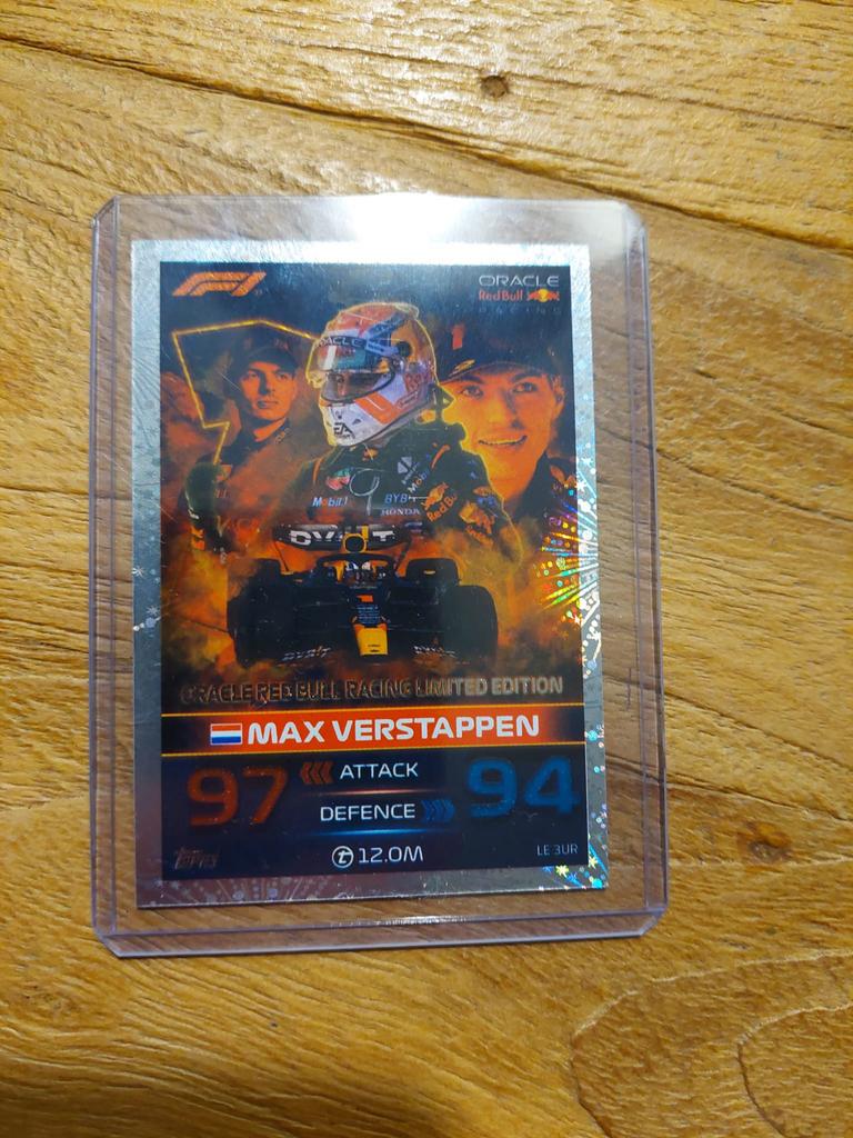 Max Verstappen Refractor Limited Edition Red Bull, Hobby en Vrije tijd, Stickers en Plaatjes, Ophalen of Verzenden, Zo goed als nieuw