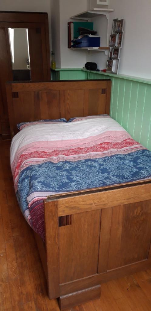 slaapkamer 100 jaar oud, Huis en Inrichting, Slaapkamer | Complete slaapkamers, Gebruikt, Twijfelaar, Ophalen