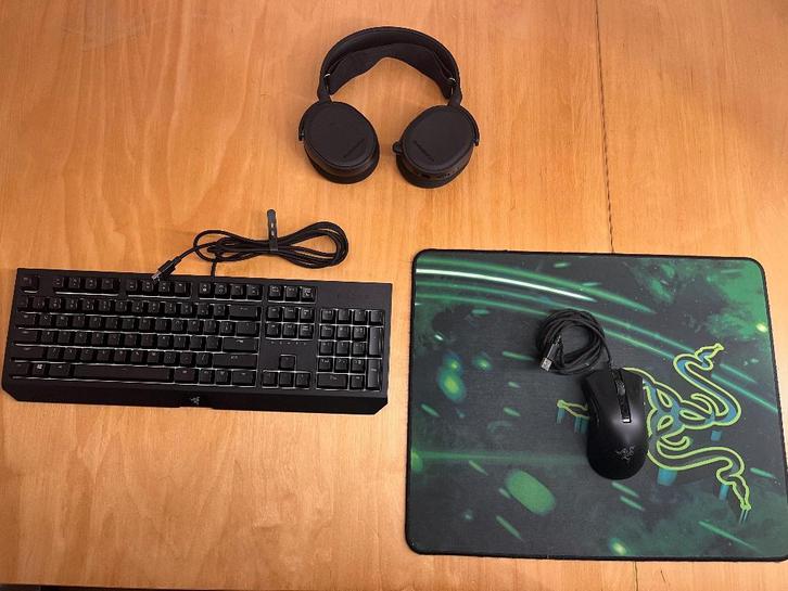 Gaming PC Accessoires, Computers en Software, Toetsenborden, Zo goed als nieuw, Qwerty, Bedraad, Toetsenbord en muis-set, Gaming toetsenbord