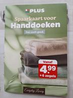 4 Spaarkaarten voor korting op handdoeken., Plus, Ophalen