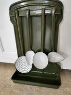 antiek emaille lepelrek, Ophalen of Verzenden