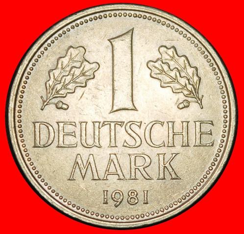 Ⰶ NOT COMMUNIST 1950-2001: GERMANY 1 MARK 1981D BAVARIA II2!, Postzegels en Munten, Munten | Europa | Niet-Euromunten, Losse munt