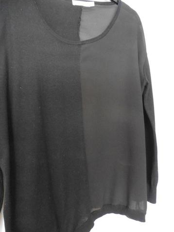 Zwarte blouse trui tuniek Aaiko maat M asymmetrisch beschikbaar voor biedingen