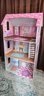 Kidkraft Poppenhuis + interieur, Ophalen, Gebruikt, Poppenhuis