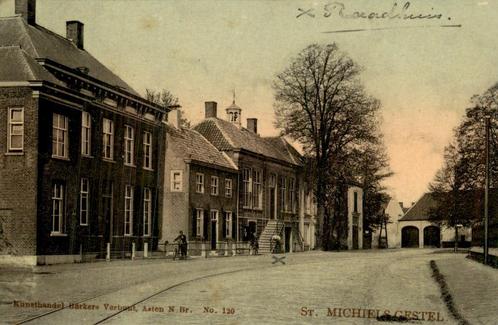 St Michiels Gestel - Raadhuis - Berkers Verbunt nr 120, Verzamelen, Ansichtkaarten | Nederland, Ongelopen, Noord-Brabant, Voor 1920