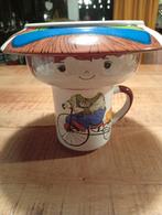 Vintage kop bord en kom, Ophalen of Verzenden, Overige stijlen, Bord(en)