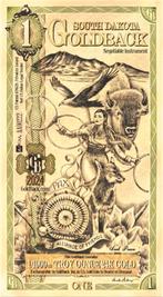 USA 1 goldback South Dakota 2025, Verzenden, Goud