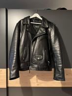 Zwarte leren motorjas XL, Motoren, Kleding | Motorkleding, Ophalen of Verzenden, Tweedehands, Jas | leer