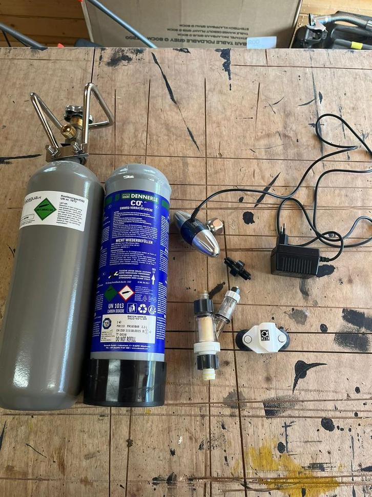 CO2 systeem aquarium, Dieren en Toebehoren, Vissen | Aquaria en Toebehoren, Gebruikt, Filter of Co2, Ophalen