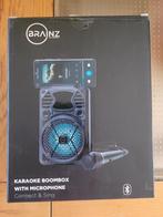 BRAINZ S40 Karaoke boombox met microfoon, Nieuw, Complete set, Ophalen of Verzenden