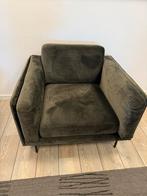 Donker groene velours fauteuil NIEUW, Ophalen of Verzenden, Nieuw, 75 tot 100 cm
