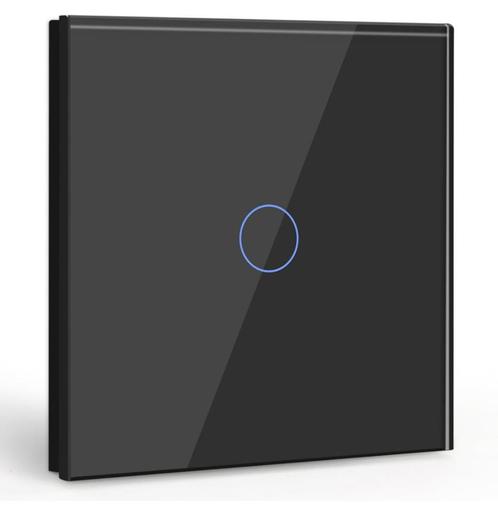 Nieuwe Touch Lichtschakelaar, gehard glas paneel met LED, Hobby en Vrije tijd, Elektronica-componenten, Nieuw, Ophalen of Verzenden