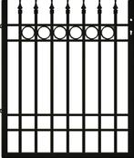 Rechte sierpoort ‘Oxford’ in 3 maten en 2 hoogtes, Tuin en Terras, Tuinpoorten, Staal, 100 tot 150 cm, Nieuw, Ophalen of Verzenden