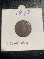 Koninkrijksmunten Nederland 1 cent 1878, Postzegels en Munten, Munten | Nederland, Ophalen of Verzenden, Koning Willem III, 1 cent