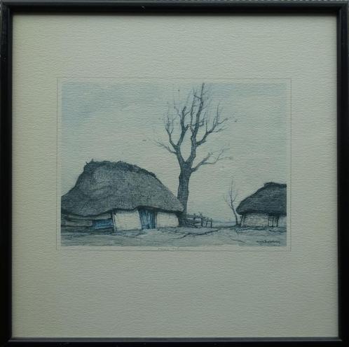 Twee etsen van Dirk Baksteen"", Antiek en Kunst, Kunst | Etsen en Gravures, Ophalen of Verzenden
