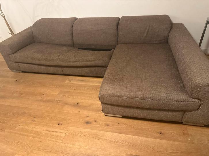 Mooie Topform Hoekbank - Stof, Huis en Inrichting, Banken | Bankstellen, Gebruikt, Hoekbank, Vierpersoons of meer, 250 tot 300 cm