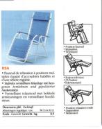 Relaxstoel, ligstoel, zonnestoel, stoel LAFUMA aluminium, Tuin en Terras, Tuinstoelen, Zo goed als nieuw, Ophalen, Aluminium, Verstelbaar