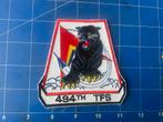 Stoffen patch 494thTFS Lakenheath US Air Force, Ophalen of Verzenden, Zo goed als nieuw, Patch, Badge of Embleem