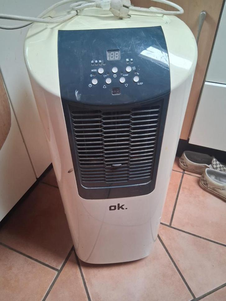 OK. Mobiele Airco - Zo goed als nieuw!, Witgoed en Apparatuur, Airco's, Zo goed als nieuw, Mobiele airco, 3 snelheden of meer